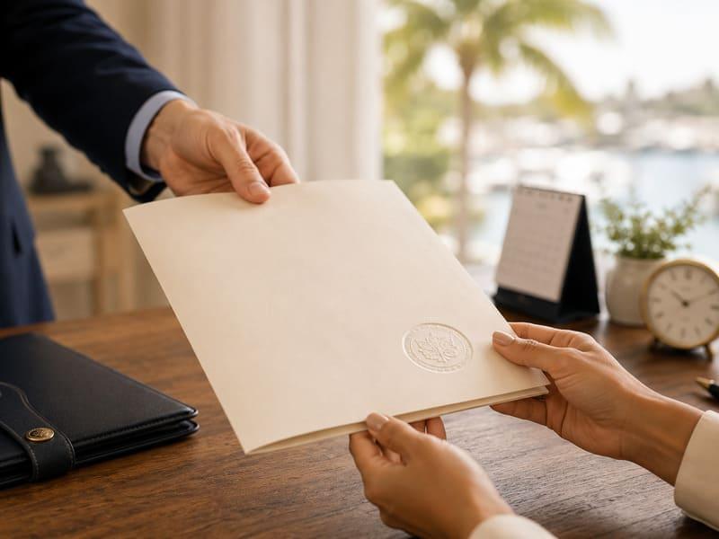 Apostille concierge service handling document authentication for clients in about one week in Palm Beach County